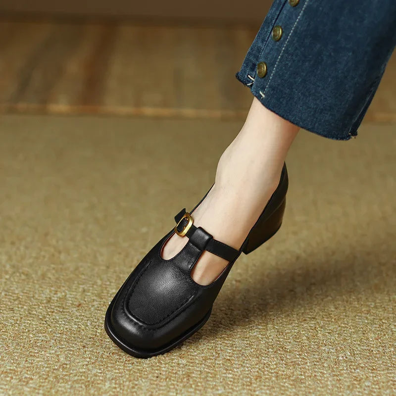 Wren Stylish Shoes with 5 cm Block Heel