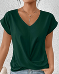 Jade Refined V-Neck Top