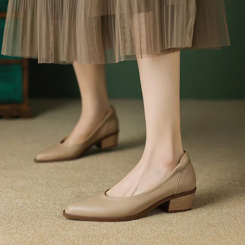 Cora Comfortable Block Heel Heels