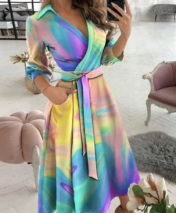 Elsie – Elegant Dress with Print