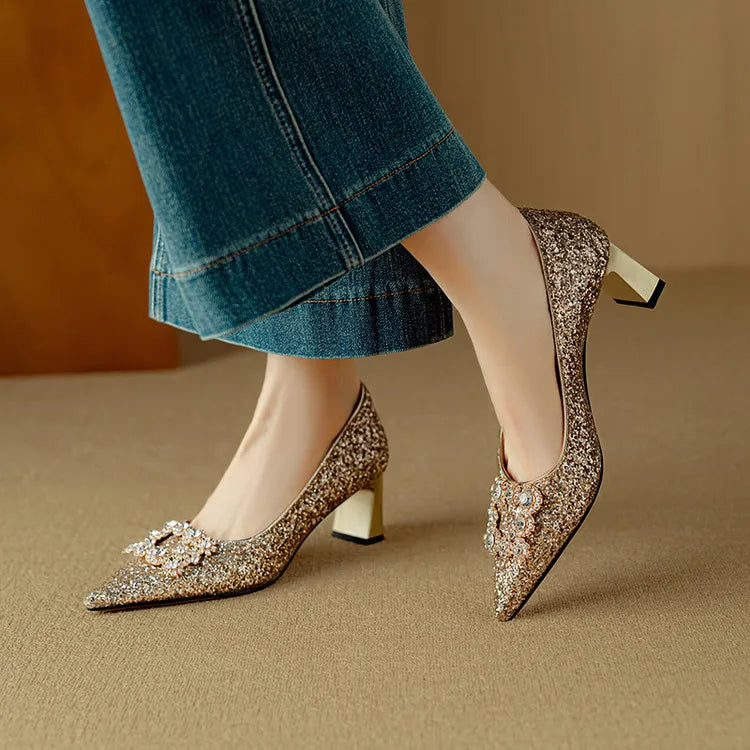 Stella Comfortable Block Heel Heels