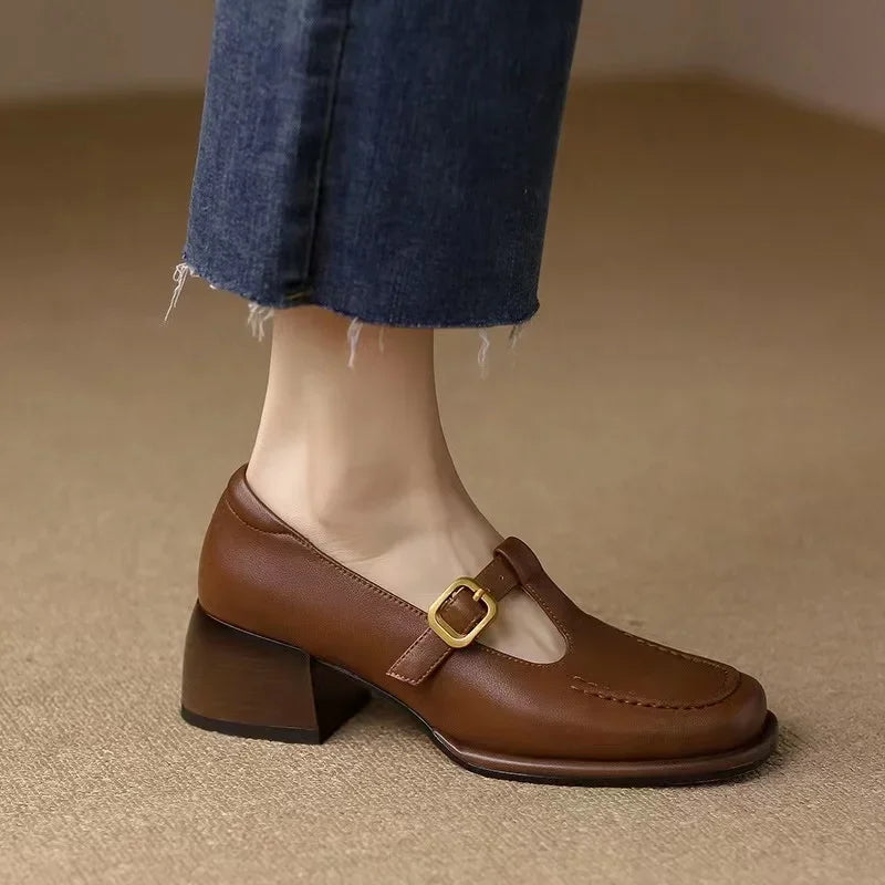 Wren Stylish Shoes with 5 cm Block Heel