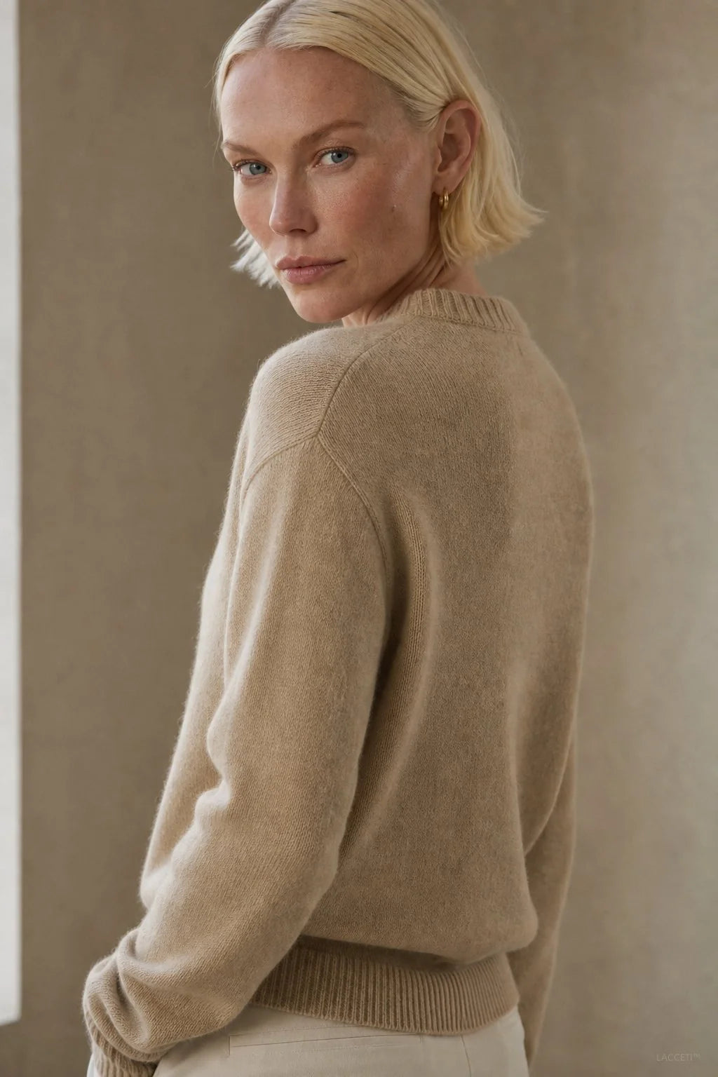Soft Merino Wool Blend Cardigan Sweater with Statement Buttons 6