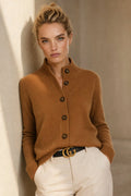 Soft Merino Wool Blend Cardigan with Statement Buttons 0