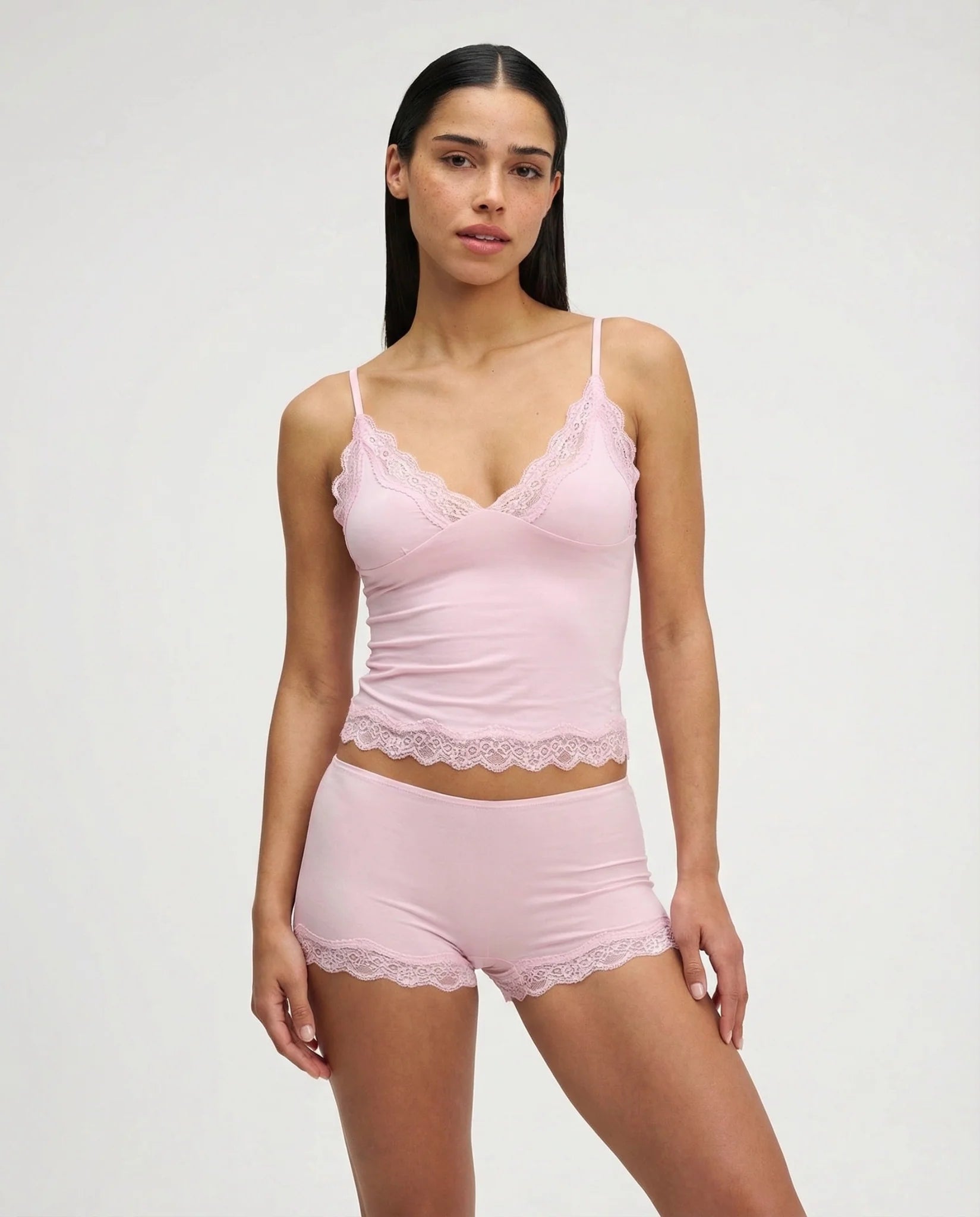 Élodie Women’s Sleepwear Set | Soft Fabric | Elegant Lace Trim