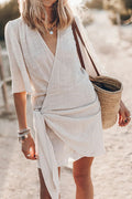Anna | Women's Asymmetrical Wrap Mini Dress for Summer