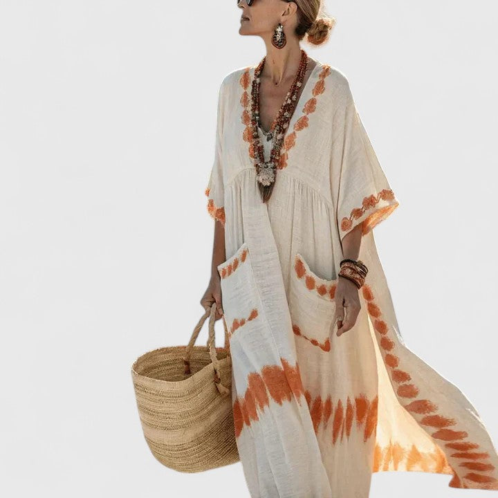 Merel | Bohemian Summer Dress for Women with Functional Pockets and Lightweight Comfort