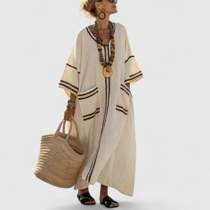 Merel | Bohemian Summer Dress for Women with Functional Pockets and Lightweight Comfort