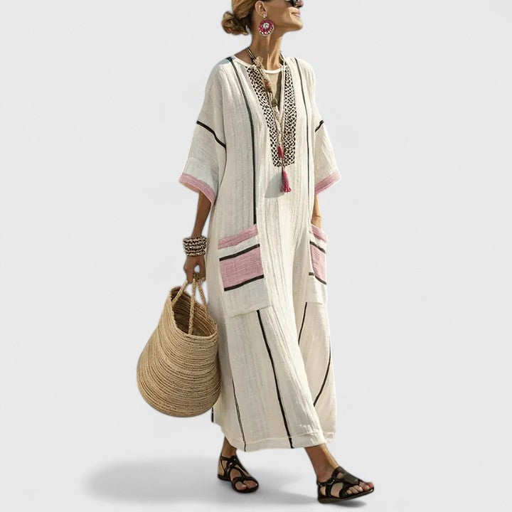 Merel | Bohemian Summer Dress for Women with Functional Pockets and Lightweight Comfort