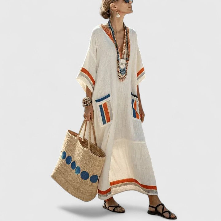 Merel | Bohemian Summer Dress for Women with Functional Pockets and Lightweight Comfort