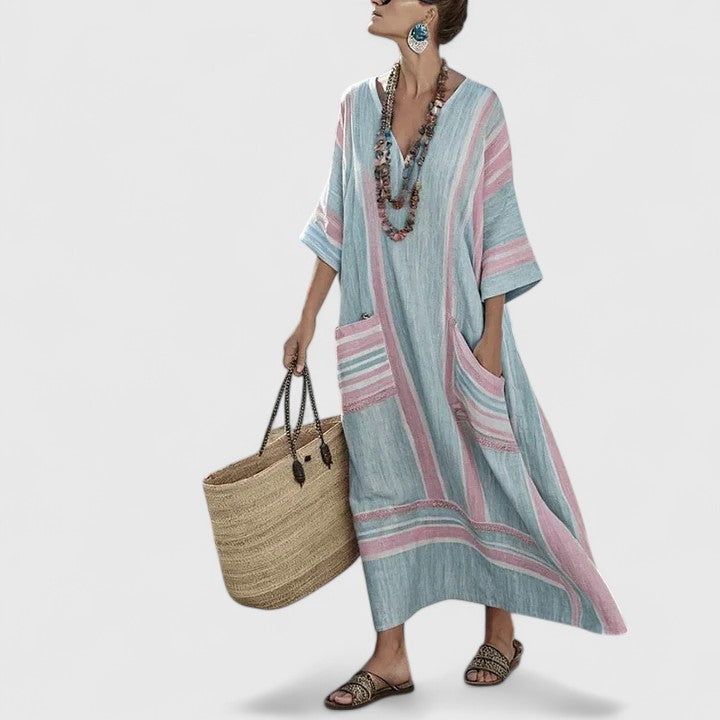 Merel | Bohemian Summer Dress for Women with Functional Pockets and Lightweight Comfort