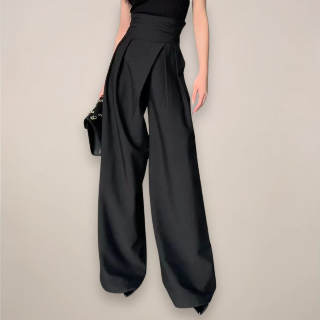 Charlotte | Women's High-Waisted Wide-Leg Trousers for Summer