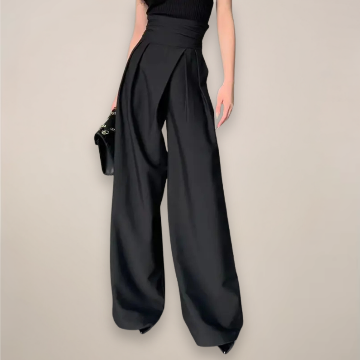 Charlotte | Women's High-Waisted Wide-Leg Trousers for Summer