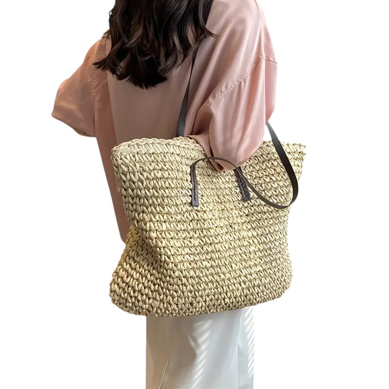 Penelope | Women's Summer Beach Bag with Woven Design