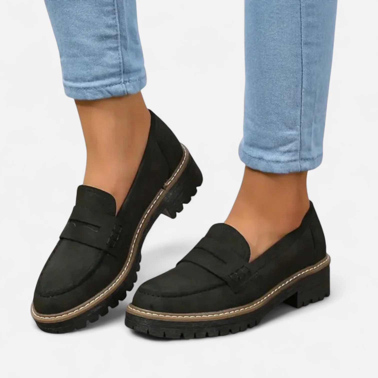 Abigail | Women's Thick Sole Loafers for Style and Comfort