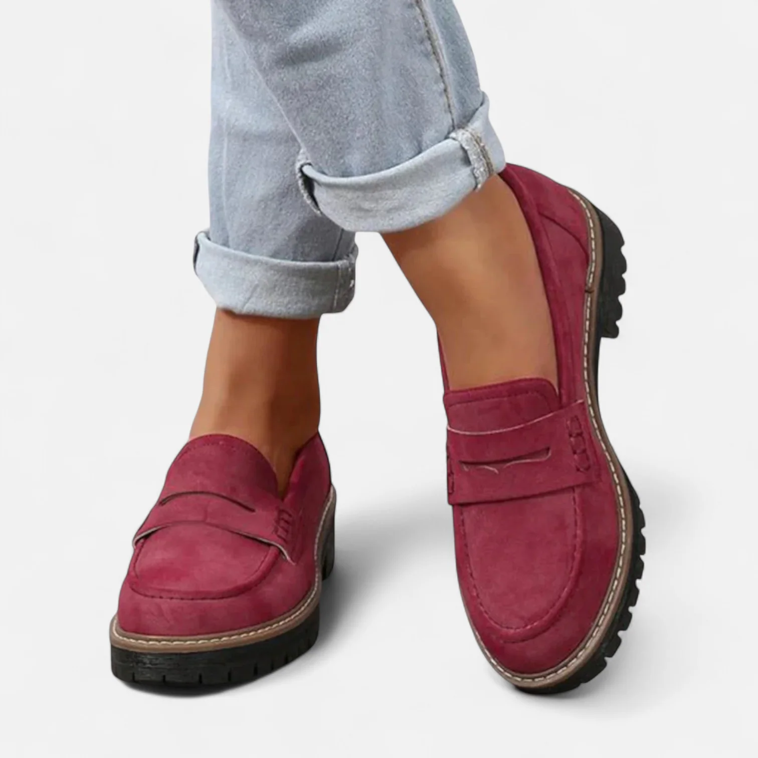 Abigail | Women's Thick Sole Loafers for Style and Comfort