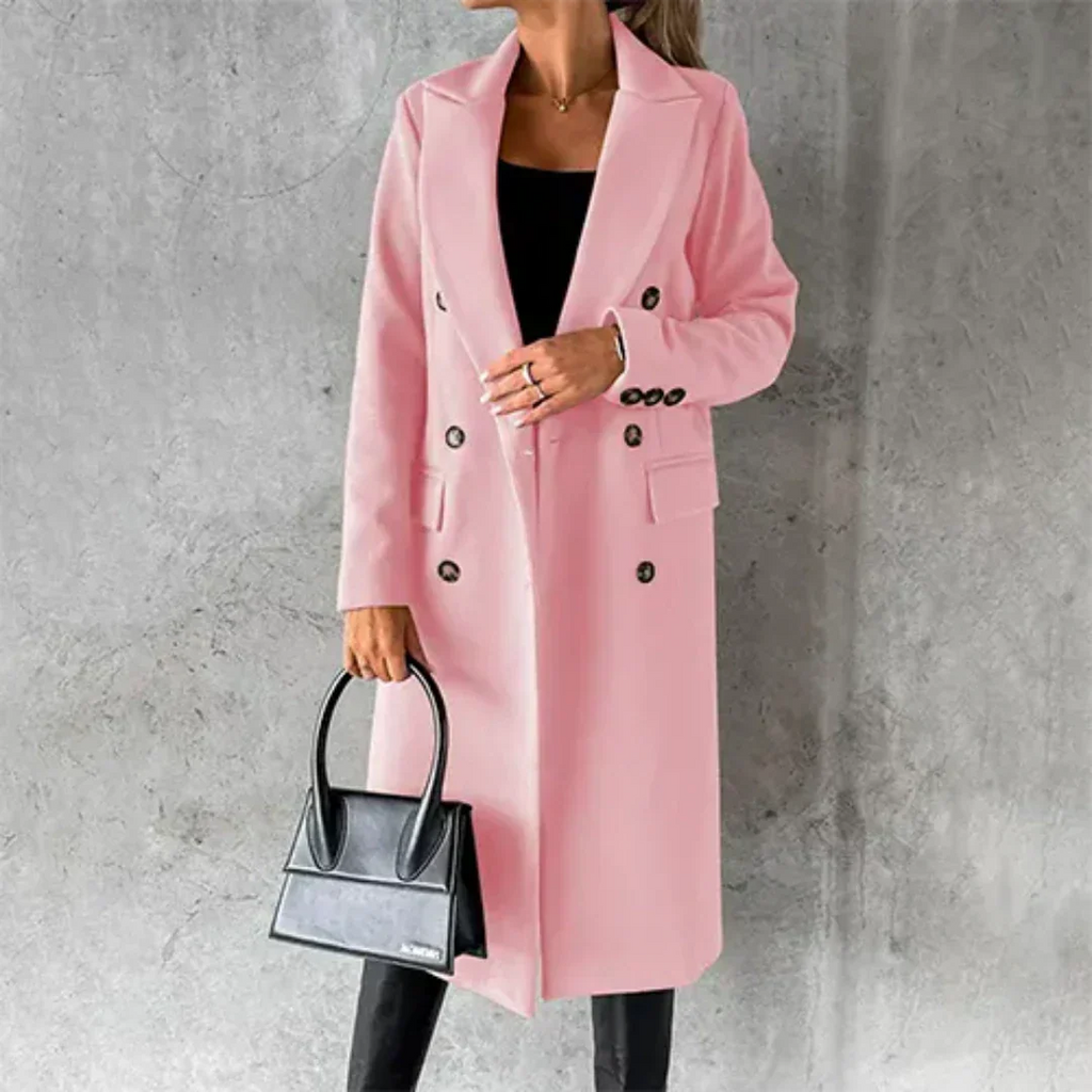 Tailored Fit Long Sleeve Winter Coat for Women - Cold Weather Outerwear 0