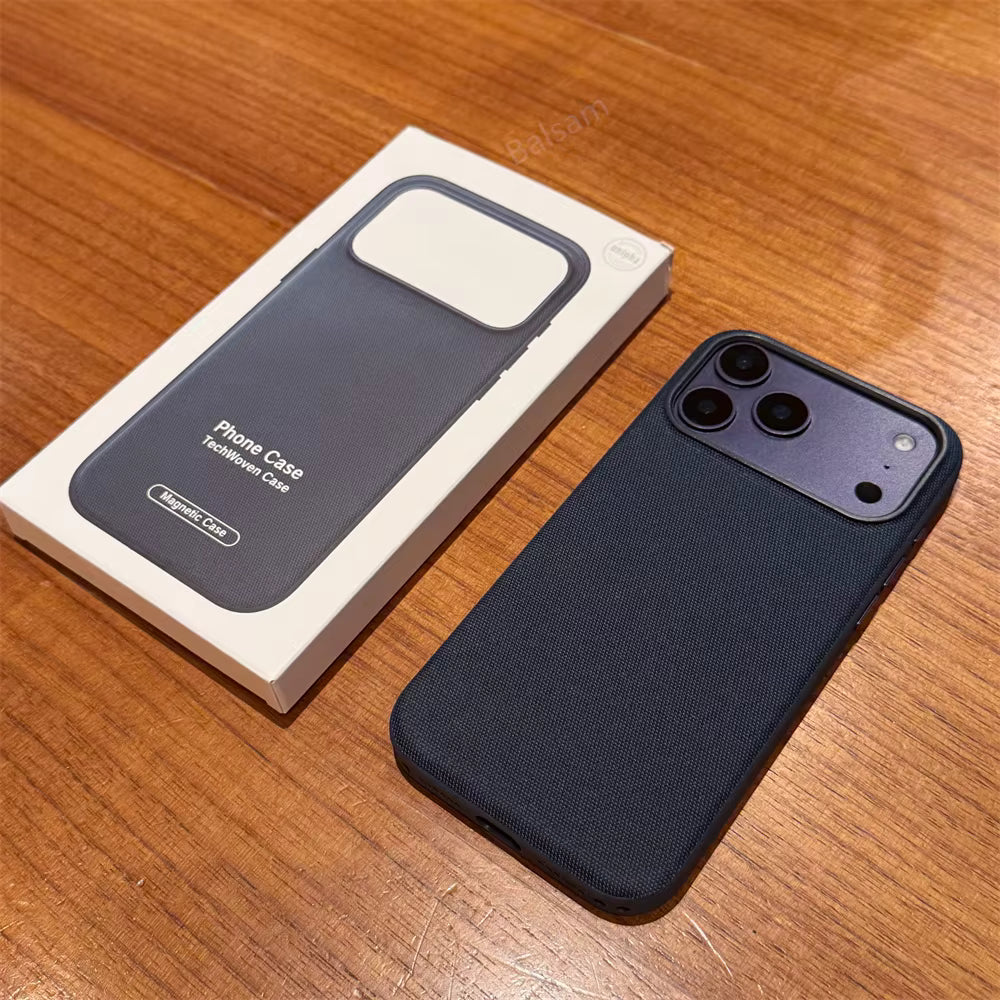 Tech Woven Magnetic Case for iPhone 11 to 18 Pro Max - Wireless Charging Compatible 0