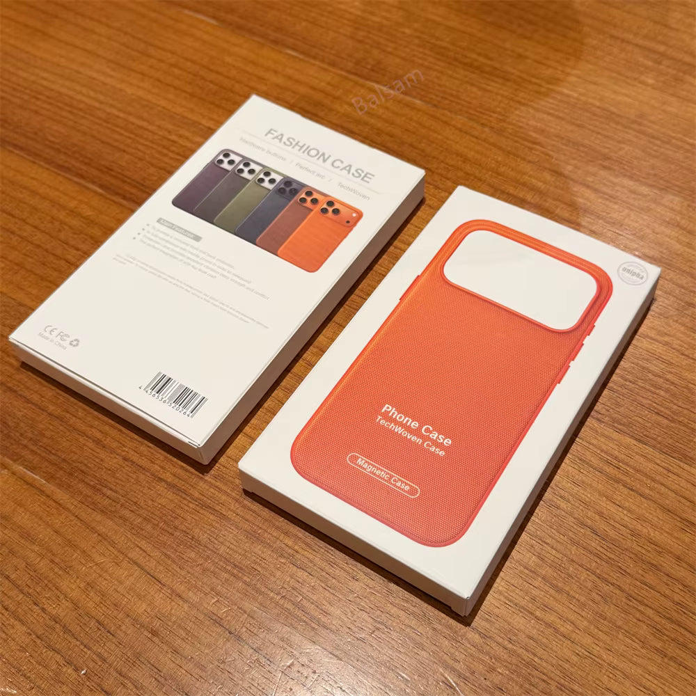 Tech Woven Magnetic Case for iPhone 11 to 18 Pro Max - Wireless Charging Compatible 1