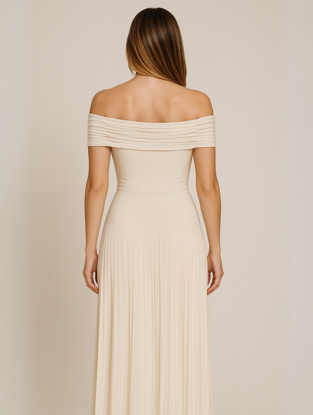 Tessa | Women’s Pleated Maxi Dress for Wedding Guests