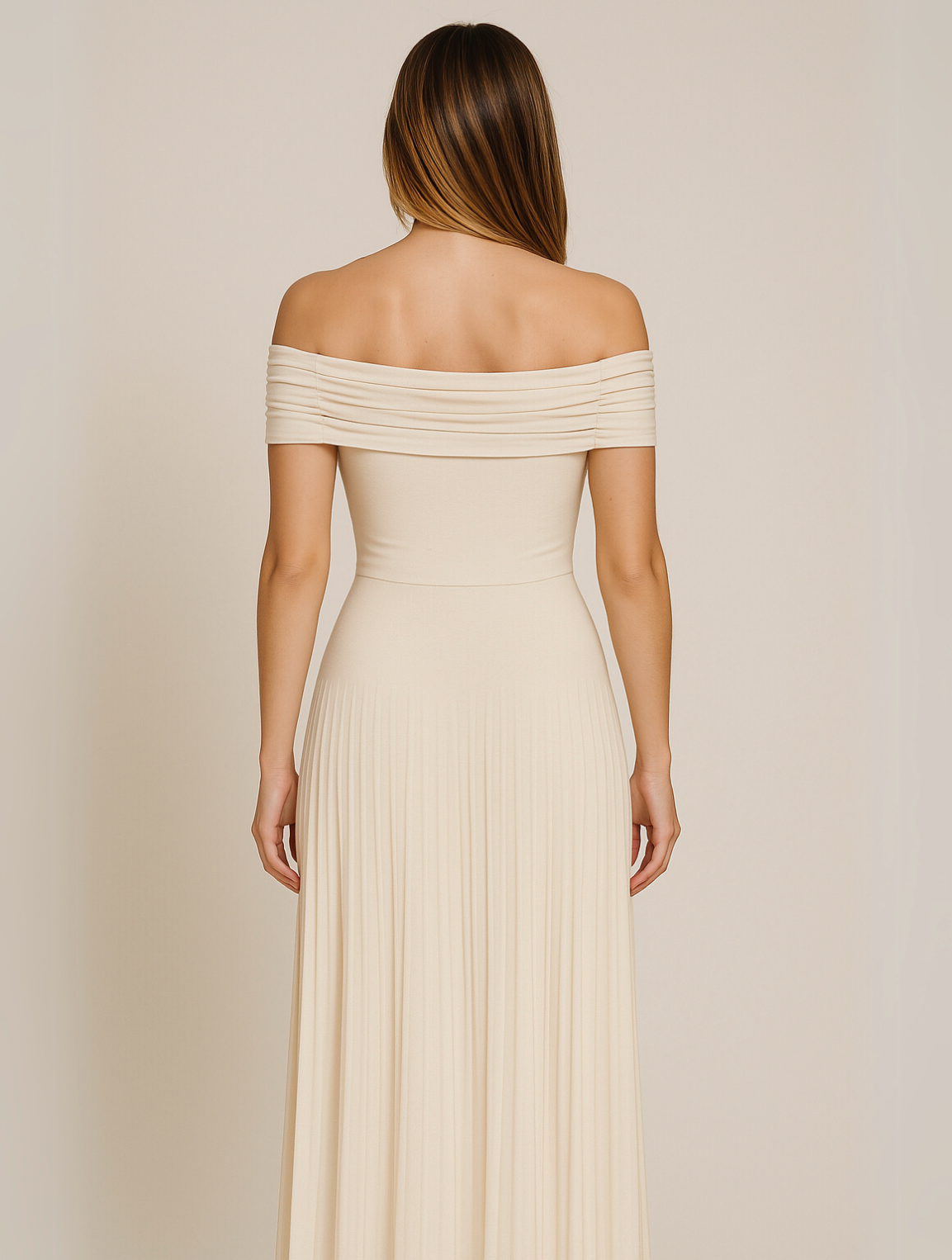 Tessa | Women’s Pleated Maxi Dress for Wedding Guests
