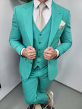 Tulum Turquoise Men’s 3-Piece Classic Suit