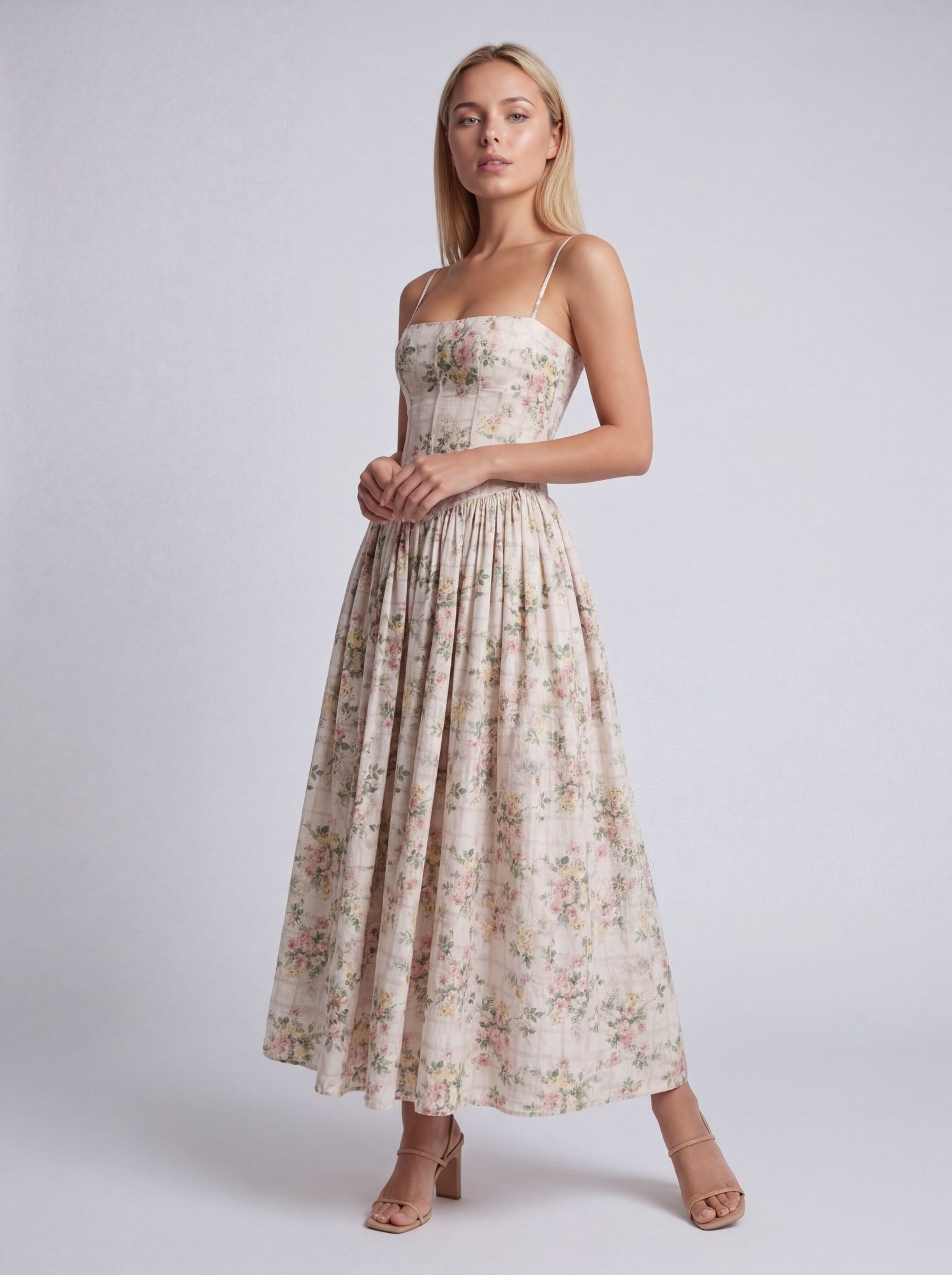 Gisèle Women’s Maxi Dress | Shaping Effect | Floral Print