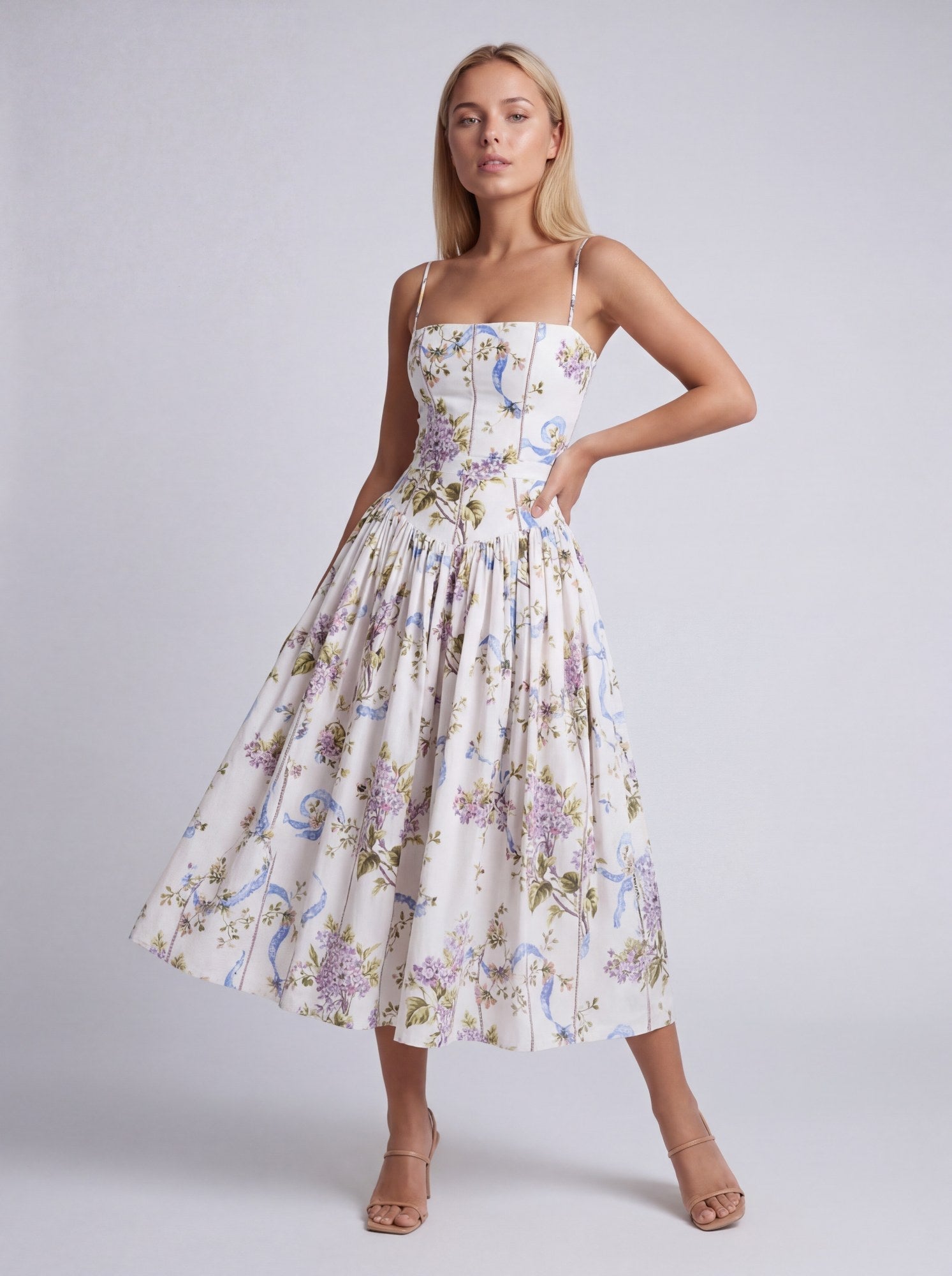 Gisèle Women’s Maxi Dress | Shaping Effect | Floral Print
