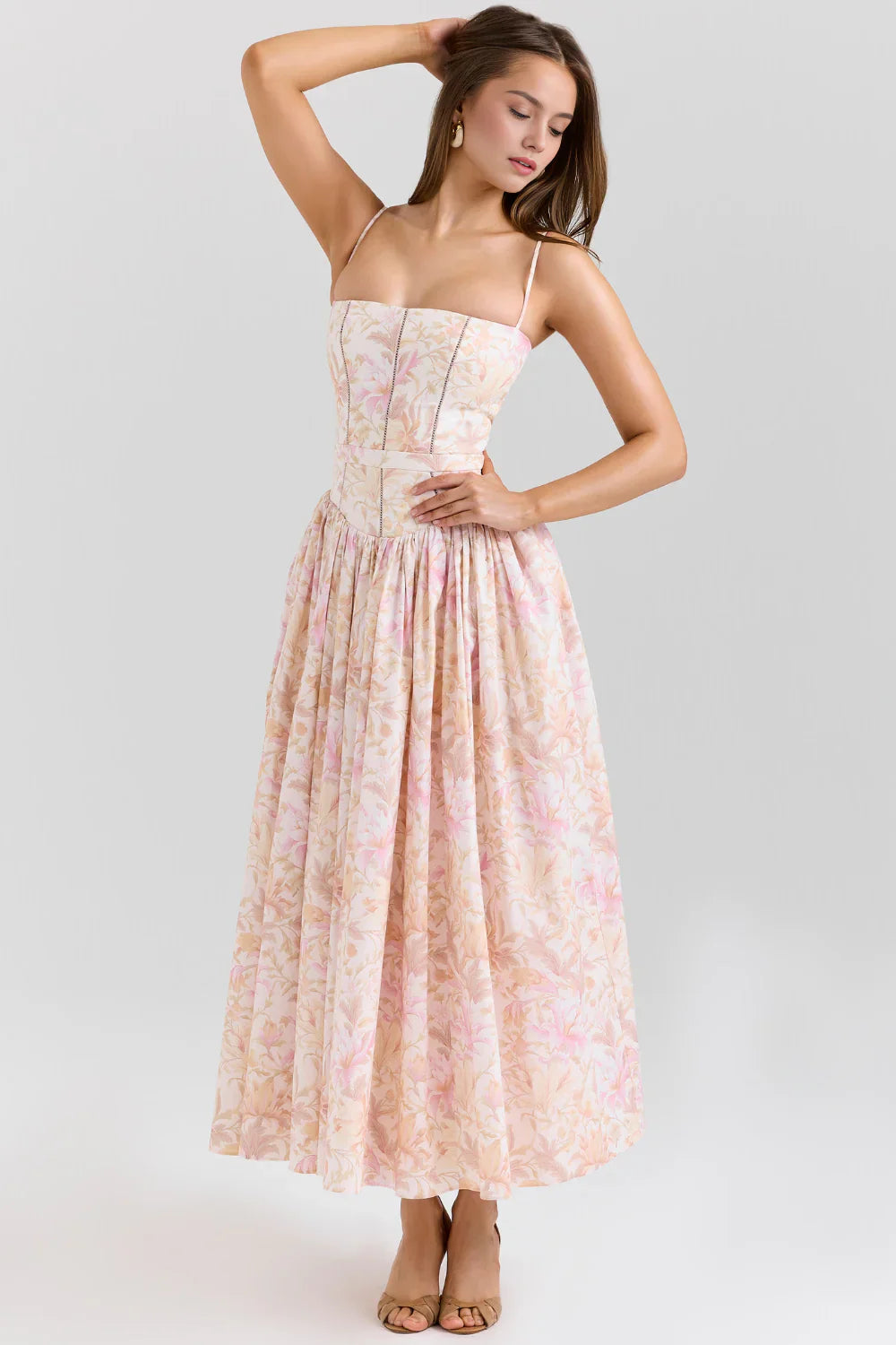 Gisèle Women’s Maxi Dress | Shaping Effect | Floral Print