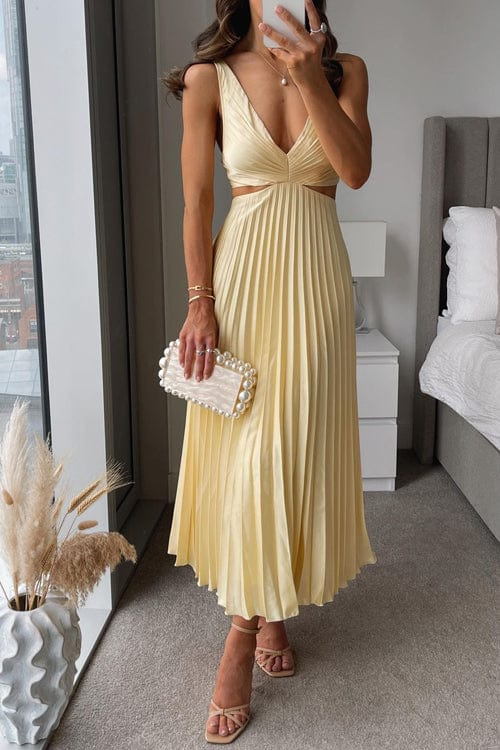 Zaria | Elegant Women's Pleated Midi Dress Diavanta Zaria | Elegant Women's Pleated Midi Dress Diavanta