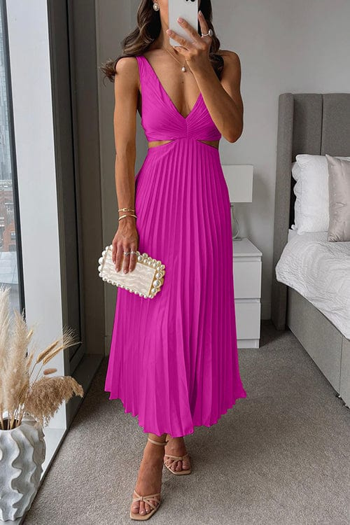 Zaria | Elegant Women's Pleated Midi Dress