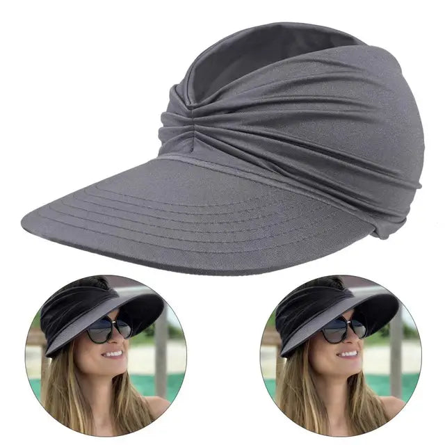 Women’s Beach Hat – Wide Visor Foldable Sun Hat