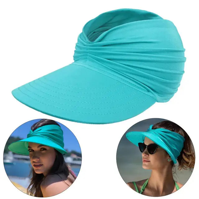 Women’s Beach Hat – Wide Visor Foldable Sun Hat