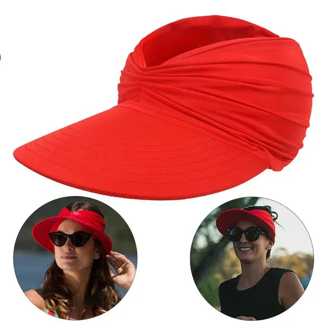 Women’s Beach Hat – Wide Visor Foldable Sun Hat