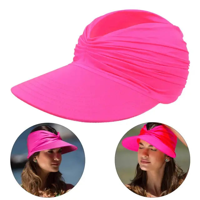 Women’s Beach Hat – Wide Visor Foldable Sun Hat