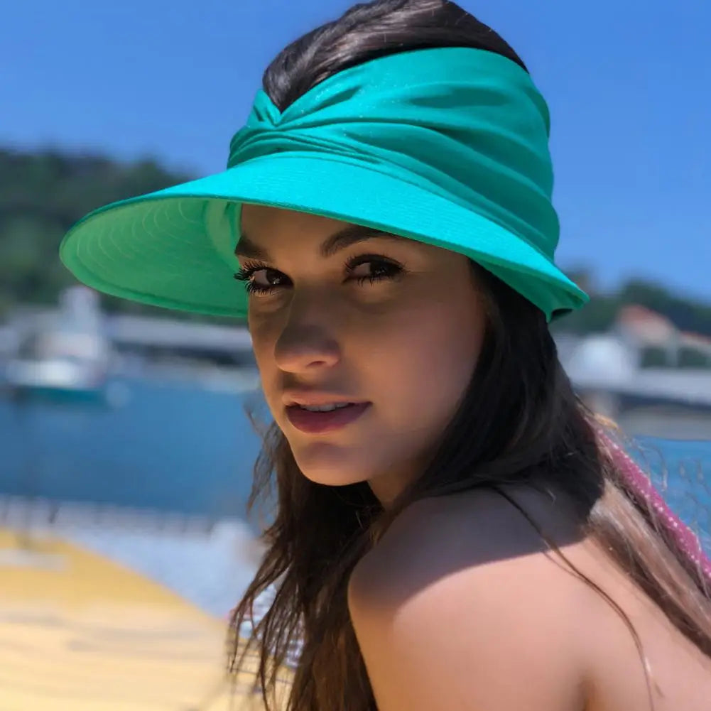 Women’s Beach Hat – Wide Visor Foldable Sun Hat
