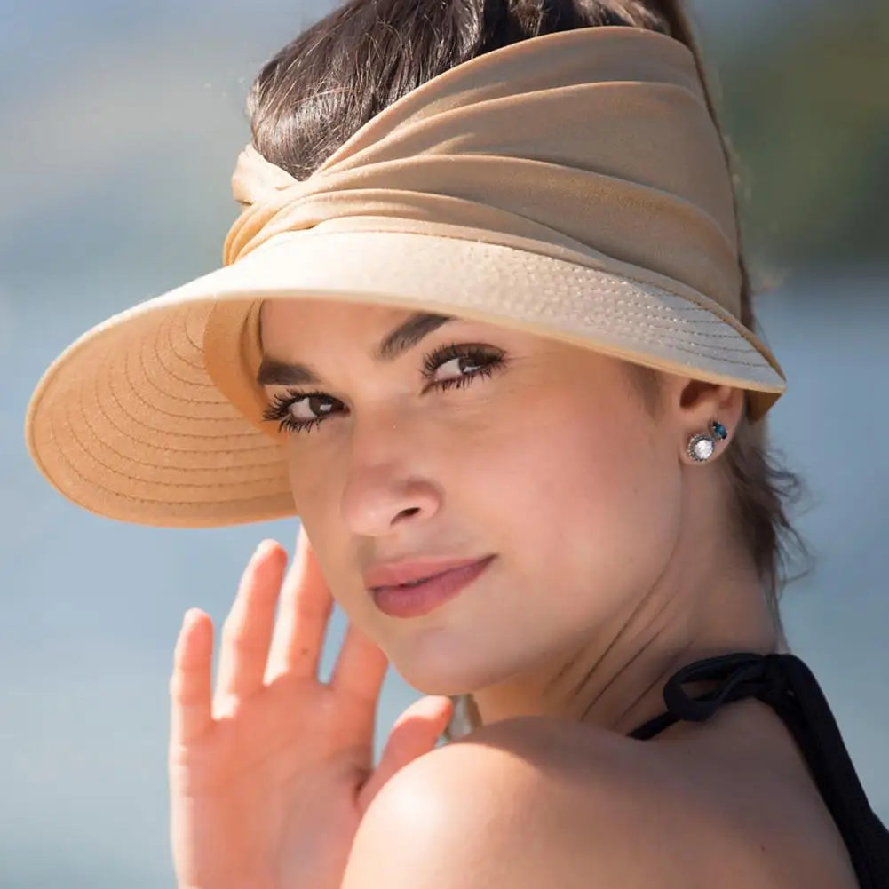 Women’s Beach Hat – Wide Visor Foldable Sun Hat