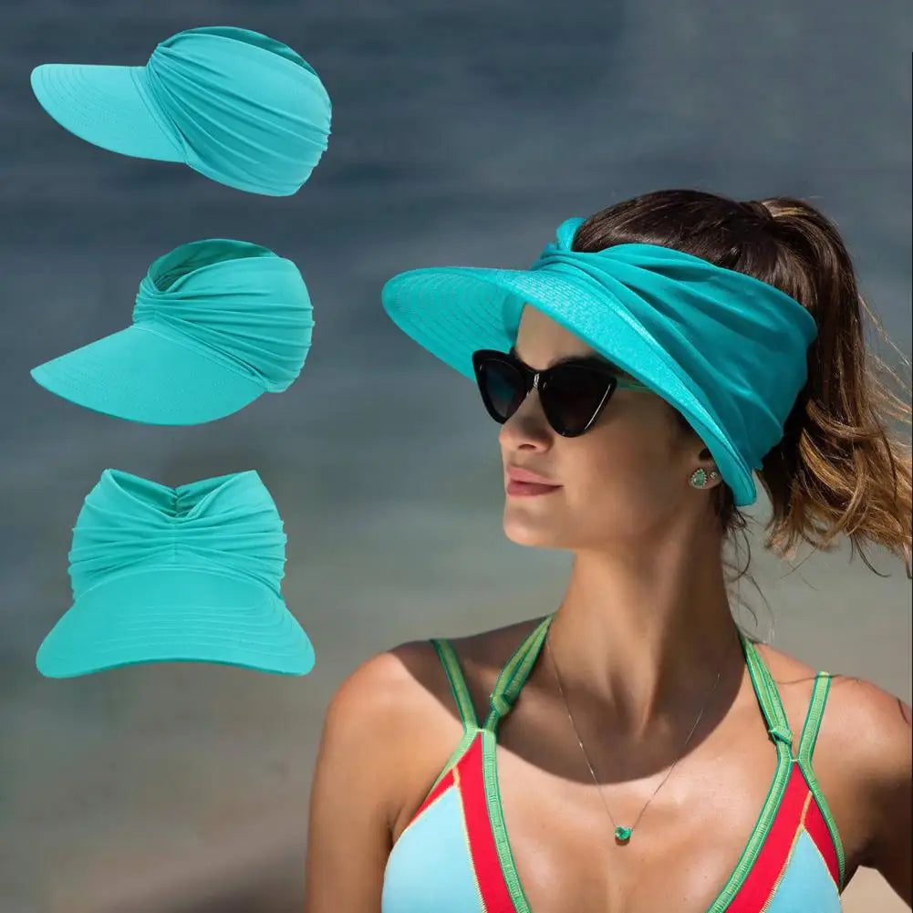 Women’s Beach Hat – Wide Visor Foldable Sun Hat