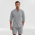Men’s Relaxed-Fit Shirt and Shorts Set for a Casual Summer Style