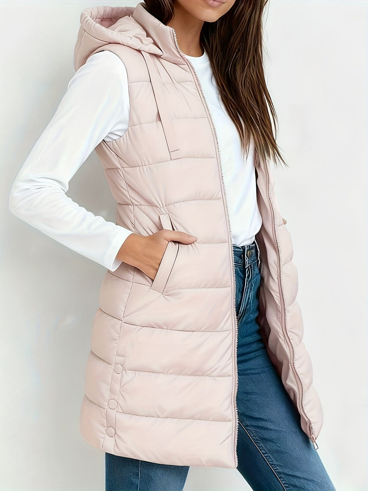 Tira™ | Elegant Long Padded Vest