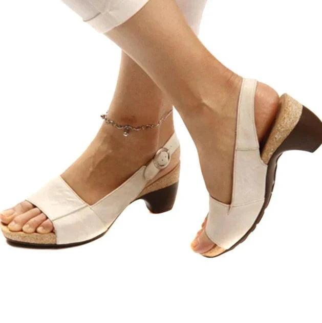 Adrianna Comfortable Block Heel Sandals