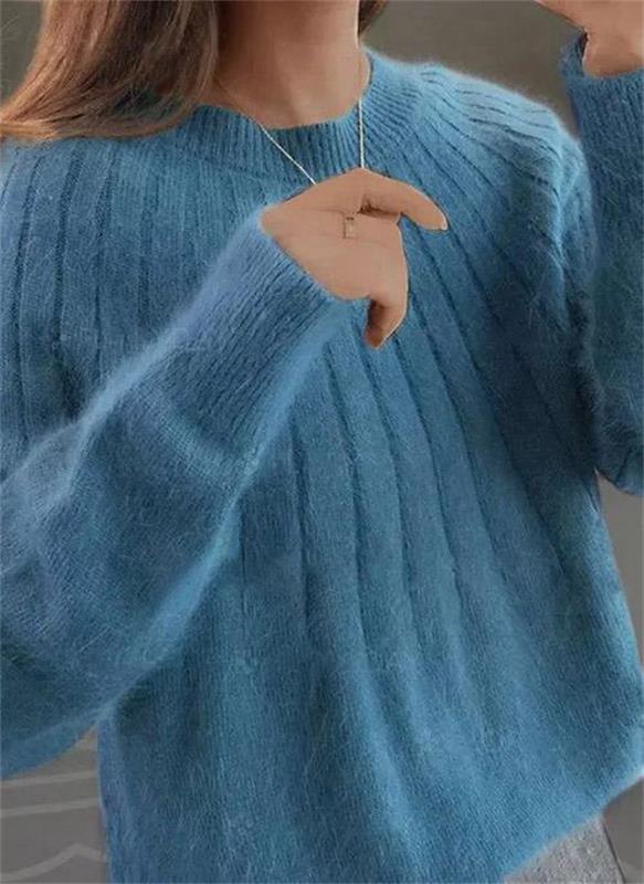 Amber | Women's Ribbed Crew Neck Jumper