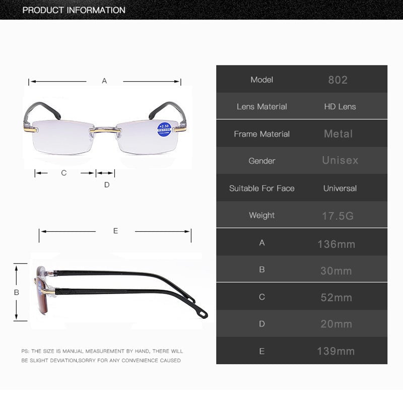 Multifocal Glasses with Blue Light Protection