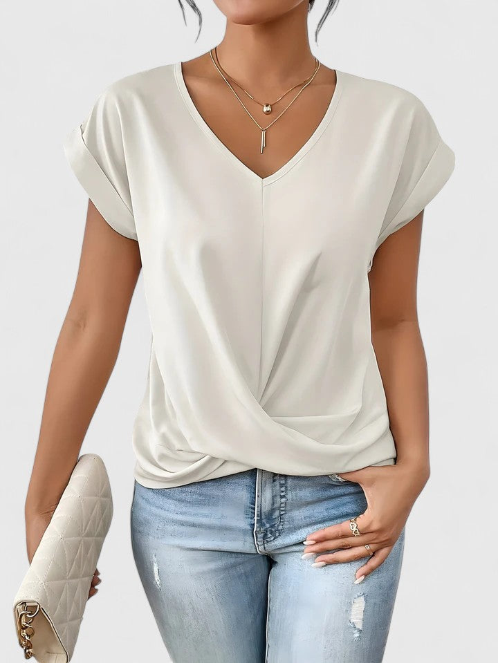 Mahrianne Stylish V-Neck Top