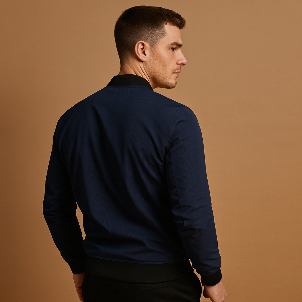 Classic Zip-Up Bomber Jacket