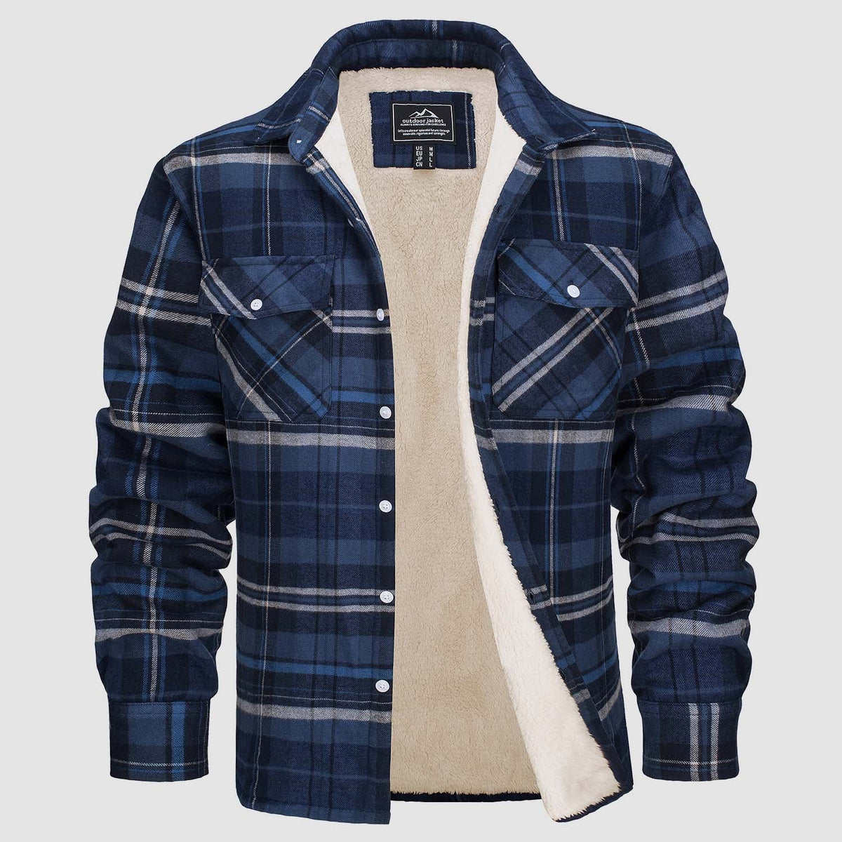 Arvid™ | Lined Checked Shirt Jacket