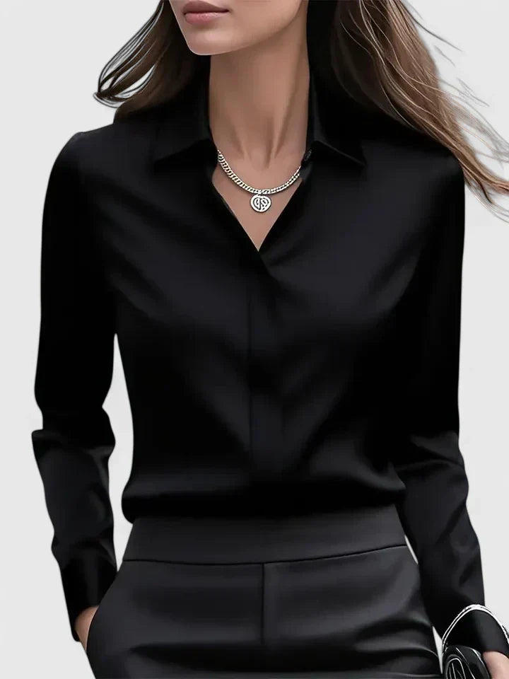 Melvaya Relaxed Top with Button Details