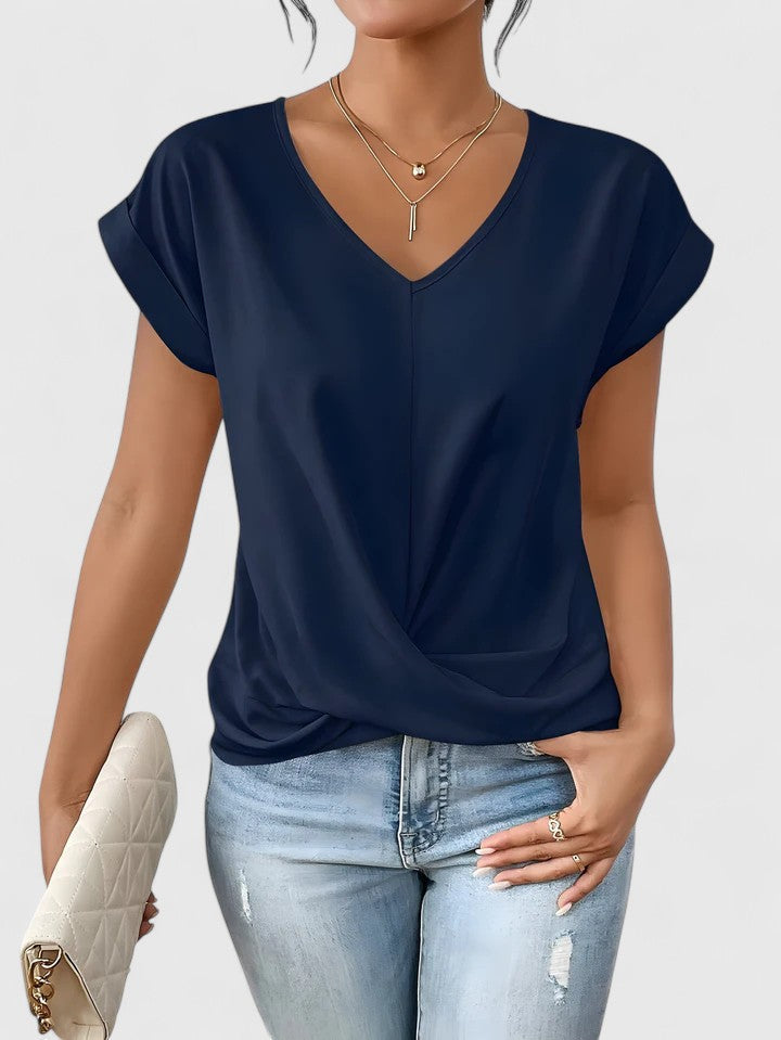 Mahrianne Stylish V-Neck Top