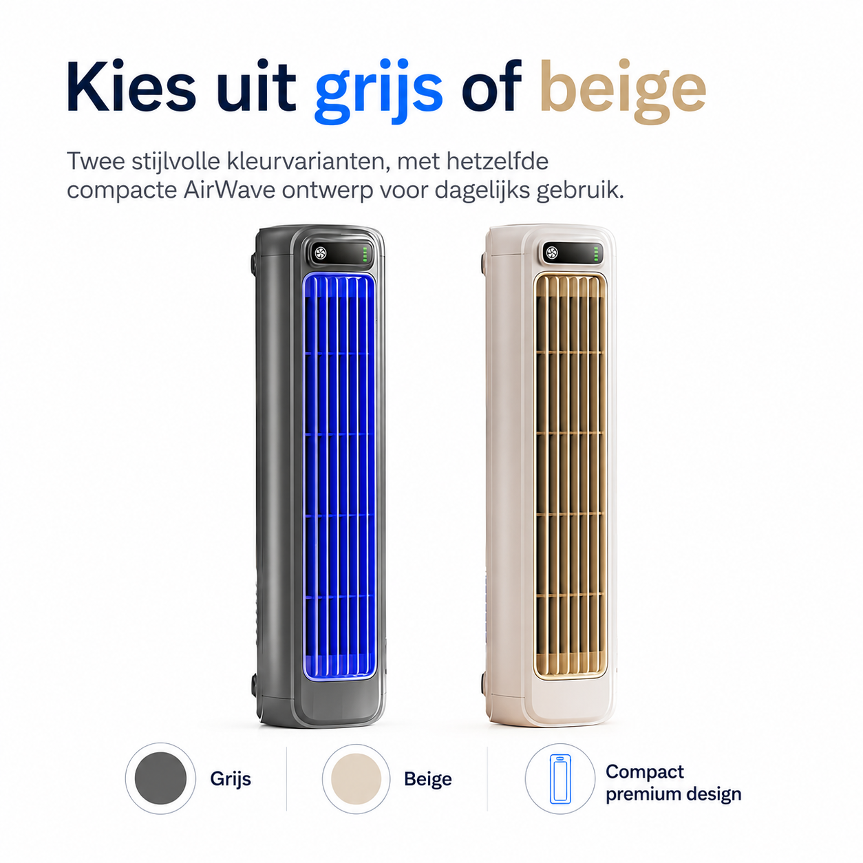 AirWave – Portable Rechargeable Air Conditioner with 12-Hour Battery Life