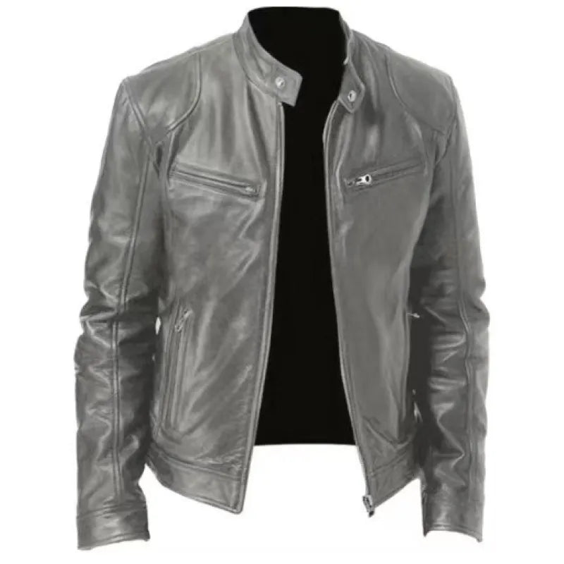 Joren™ | Timeless Zip-Up Leather Jacket